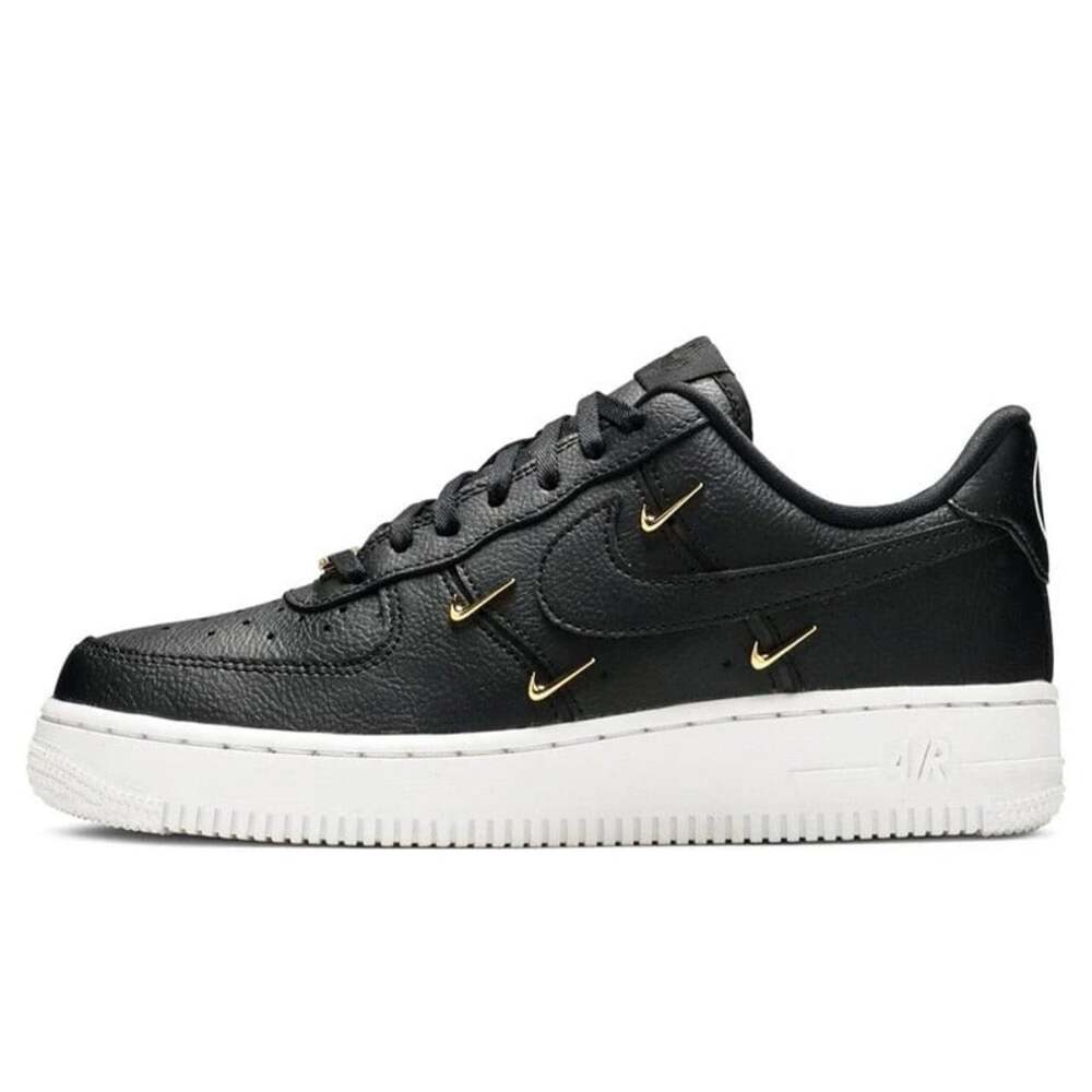 Nike Wmns Air Force 1 '07 LX Sisterhood Black Metallic Gold CT1990-001 Size 8.5